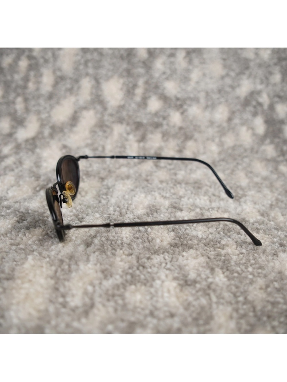 Maui Jim Lanikai Gloss Black Polarized Oval Sunglasses MJ-128-02 W/ Case 45-22 - Picture 5 of 15